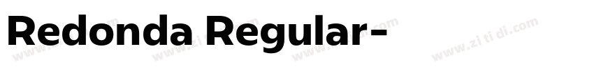Redonda Regular字体转换